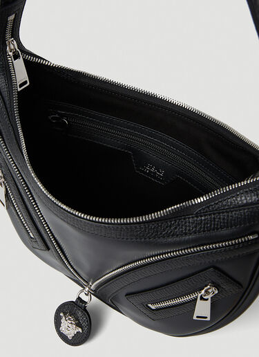 La Medusa Small Repeat Crossbody Bag Versace La Medusa Small Repeat Crossbody Bag Black ver0152033