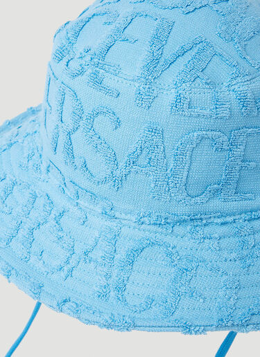 Jacquard Logo Bucket Hat Versace Jacquard Logo Bucket Hat Light Blue ver0153043