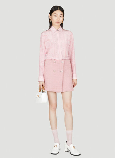 Versace Barocco Silk Shirt Pink ver0255013