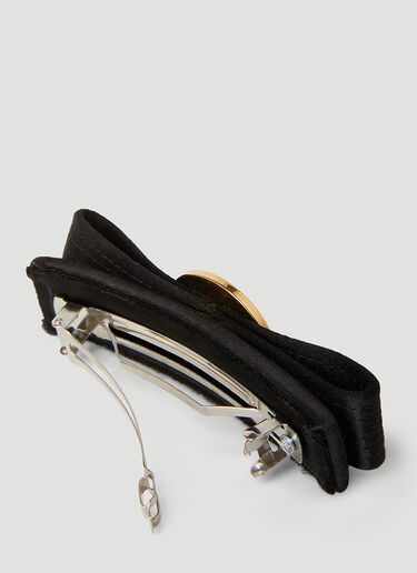 Gianni Ribbon Hair Clip Versace Gianni Ribbon Hair Clip Black ver0255018