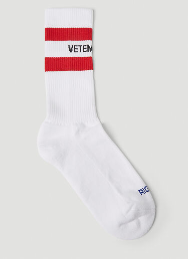 经典徽标袜子 VETEMENTS 经典徽标袜子 白色 vet0151022