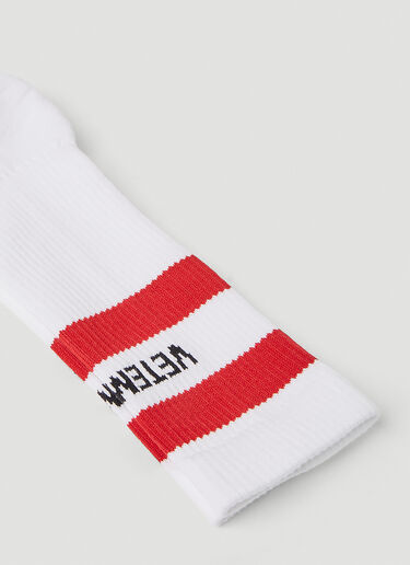 经典徽标袜子 VETEMENTS 经典徽标袜子 白色 vet0151022