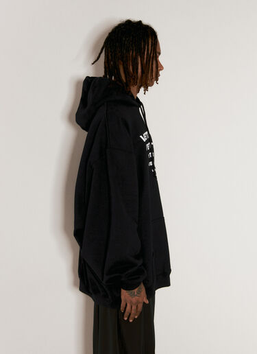VETEMENTS Pyramid Logo Hooded Sweatshirt Black vet0156007