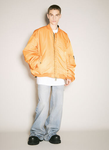 양면 후드 봄버 재킷 Vetements 양면 후드 봄버 재킷 블랙 vet0158001