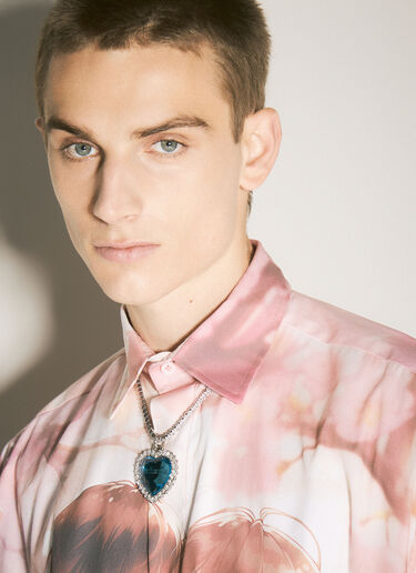 Vetements 水晶心形项链 蓝色 vet0158013