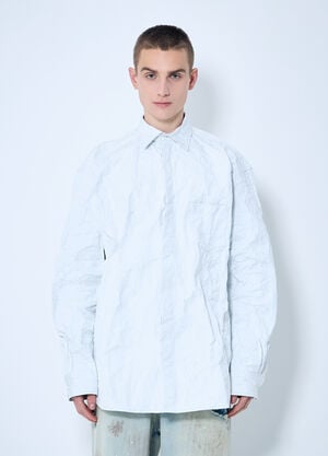 Vetements 金属色褶皱衬衫 白色 vet0160008