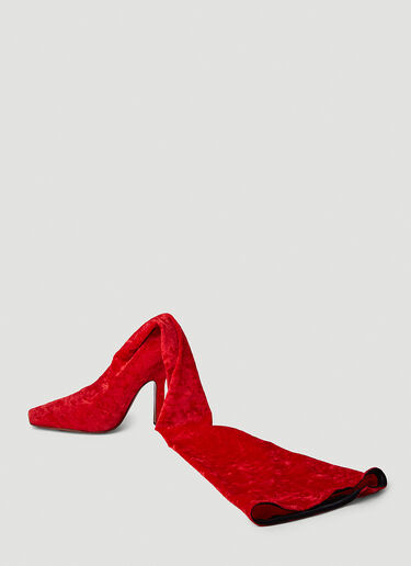 VETEMENTS 丝绒 OTK Boomerang 靴子 红 vet0250034