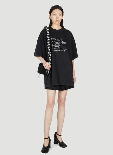 Slogan T-Shirt VETEMENTS Slogan T-Shirt Black vet0251001