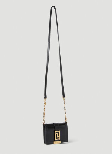 Greca Motif Chain Wallet Versace Greca Motif Chain Wallet Black vrs0251046