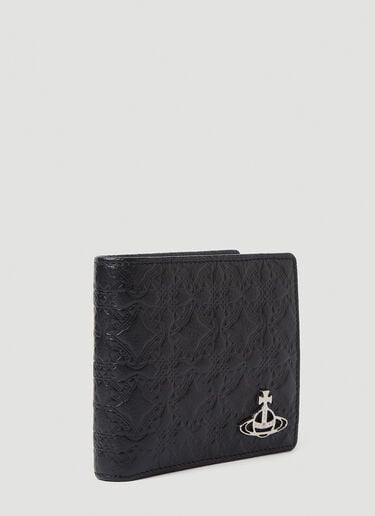 Vivienne Westwood Embossed Bi-Fold Wallet Black vvw0152037