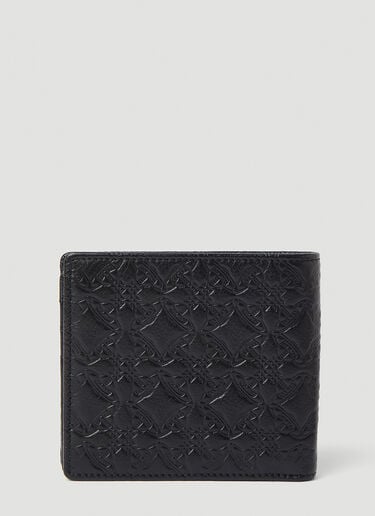 Vivienne Westwood Embossed Bi-Fold Wallet Black vvw0152037