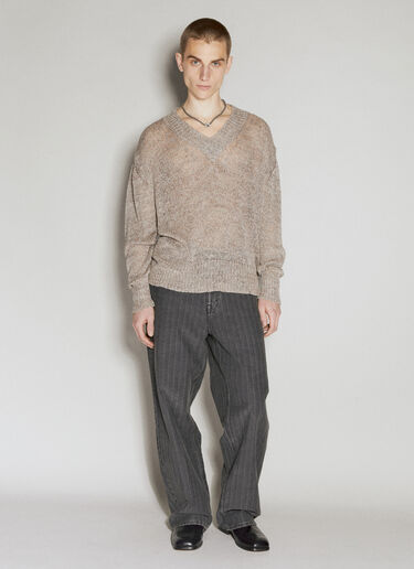Vivienne Westwood Alex V领针织衫 米 vvw0156007