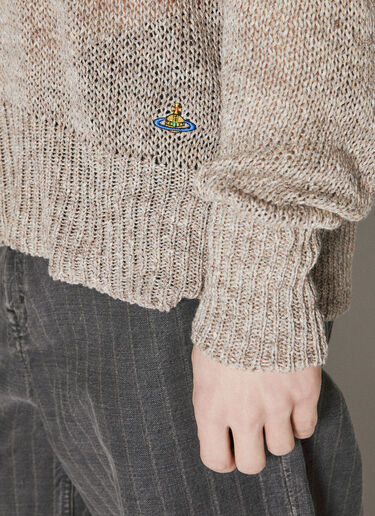 Alex V领针织衫 Vivienne Westwood Alex V领针织衫 米 vvw0156007