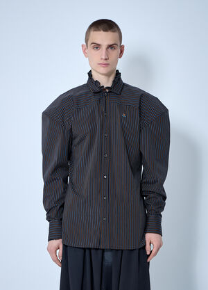 Vivienne Westwood 프릴리 풋볼 셔츠  네이비 vvw0159005