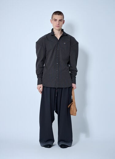 프릴리 풋볼 셔츠 Vivienne Westwood 프릴리 풋볼 셔츠 네이비 vvw0159005