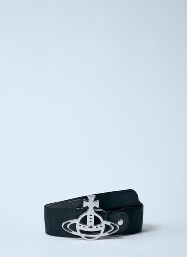Vivienne Westwood Line Orb 织带腰带  黑色 vvw0159021