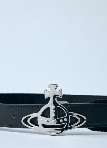 Vivienne Westwood Line Orb 织带腰带  黑色 vvw0159021
