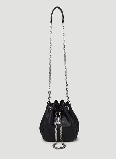 Vivienne Westwood Chrissy Medium Bucket Handbag Black vvw0249030