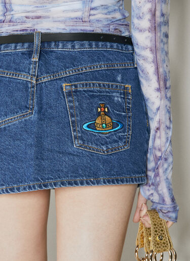 Crewe foam mircro 迷你半身裙 Vivienne Westwood Crewe foam mircro 迷你半身裙 蓝色 vvw0253006