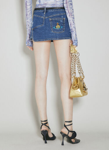 Vivienne Westwood Crewe foam mircro 迷你半身裙 蓝色 vvw0253006