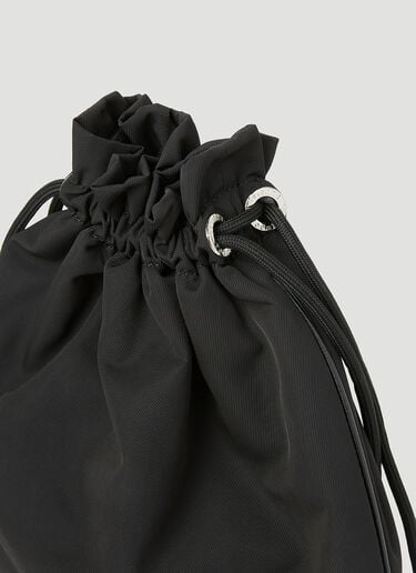 Vivienne Westwood 再生尼龙抽绳小袋 黑色 vvw0253031