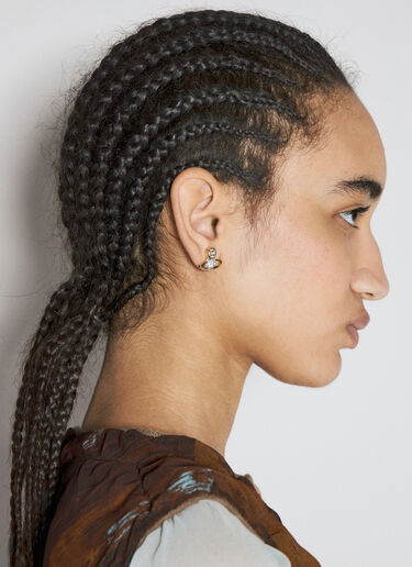 Vivienne Westwood Brighton 浅浮雕耳环  金色 vvw0254054