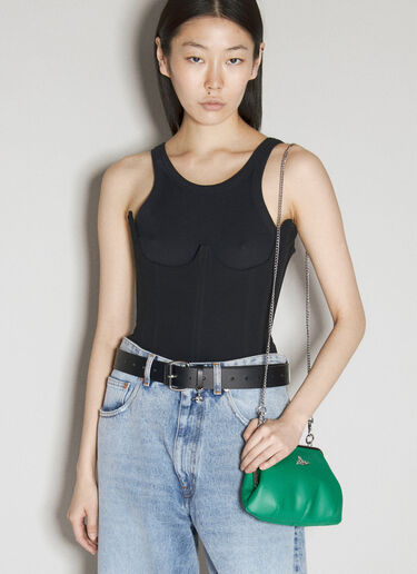 Vivienne Westwood 와이드 알렉스 벨트 블랙 vvw0255026