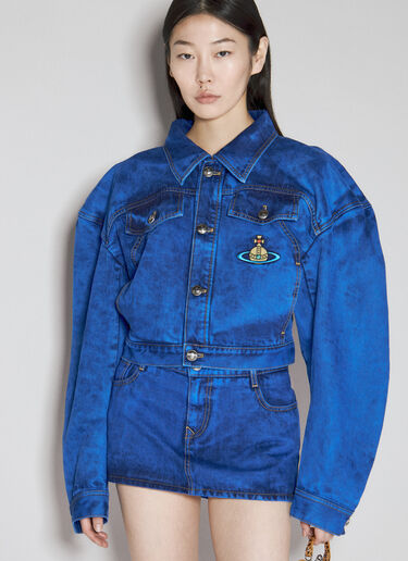 短款牛仔箱型夹克 Vivienne Westwood 短款牛仔箱型夹克 蓝色 vvw0255040