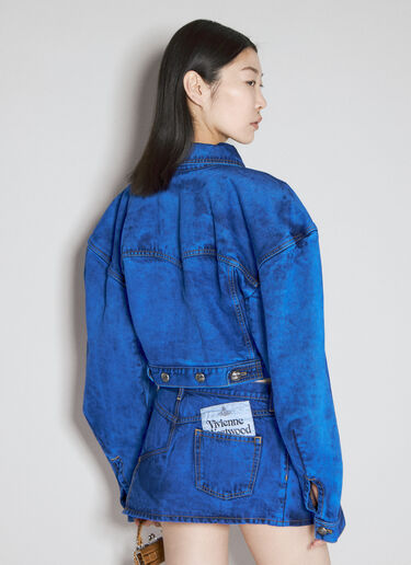 短款牛仔箱型夹克 Vivienne Westwood 短款牛仔箱型夹克 蓝色 vvw0255040