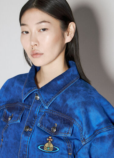 短款牛仔箱型夹克 Vivienne Westwood 短款牛仔箱型夹克 蓝色 vvw0255040