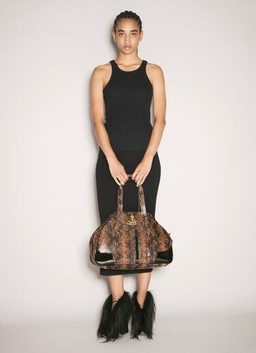 Vivienne Westwood Large Yasmin Handbag Brown vvw0258009