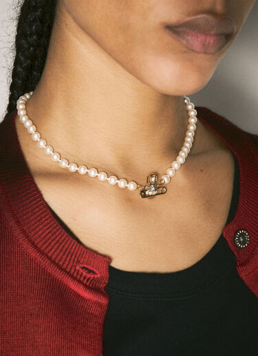 Kitty 珍珠项链 Vivienne Westwood Kitty 珍珠项链 浅紫色 vvw0258018