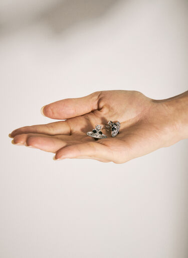 New Diamante 心形耳环 Vivienne Westwood New Diamante 心形耳环 黑色 vvw0258038