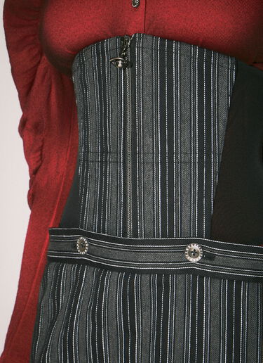 Vivienne Westwood 폼 코르셋 스커트 블랙 vvw0258041