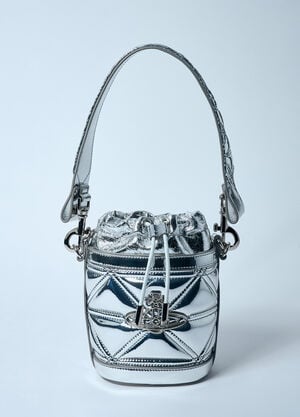 Vivienne Westwood Small Kitty Bucket Bag Silver vvw0259001