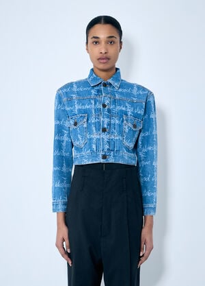 Vivienne Westwood Marlene 短款牛仔夹克  蓝色 vvw0259035