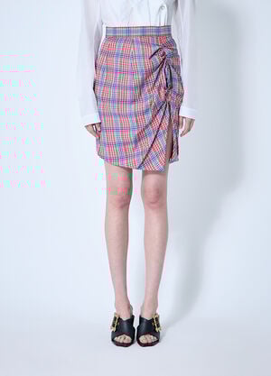 Vivienne Westwood Check Mini Skirt Red vvw0260003