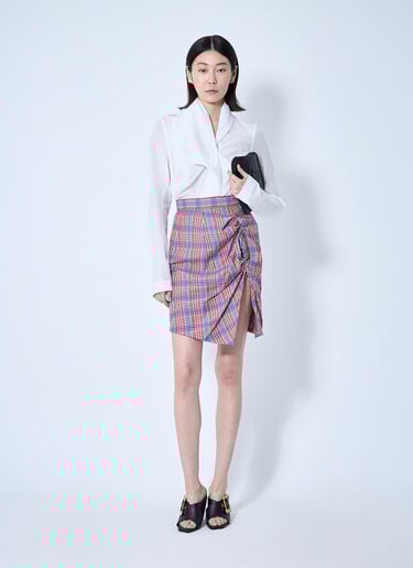 Vivienne Westwood Check Mini Skirt Red vvw0260003