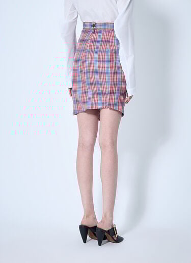 Vivienne Westwood Check Mini Skirt Red vvw0260003
