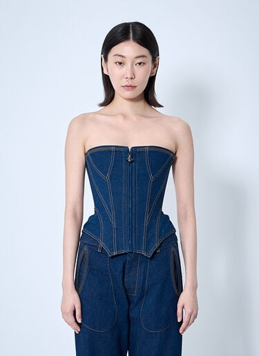 Vivienne Westwood 데님 코브락스 코르셋  블루 vvw0260009