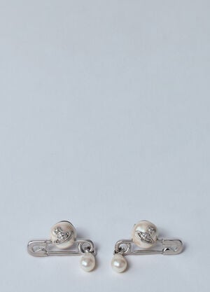 Vivienne Westwood 스몰 클로드 스터드 귀걸이  실버 vvw0260027