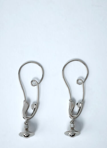 Large Maxima Earrings Vivienne Westwood Large Maxima Earrings Silver vvw0262037