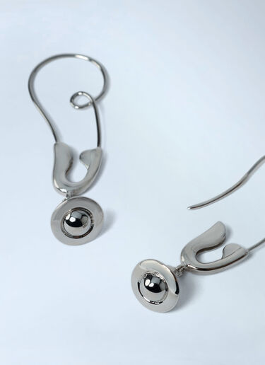 Large Maxima Earrings Vivienne Westwood Large Maxima Earrings Silver vvw0262037