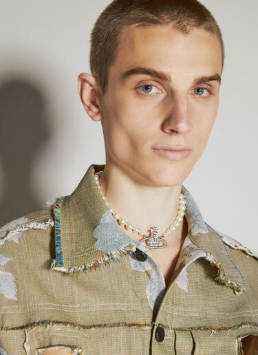 Vivienne Westwood 싱글 로 바스 릴리프 초커 목걸이 실버 vww0356005