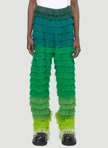 Ruffled Pants Walter Van Beirendonck Ruffled Pants Green wlt0142008