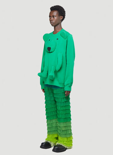 Walter Van Beirendonck Ruffled Pants Green wlt0142008