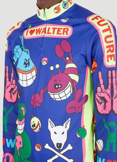 Cartoon Bike Top Walter Van Beirendonck Cartoon Bike Top Blue wlt0146010