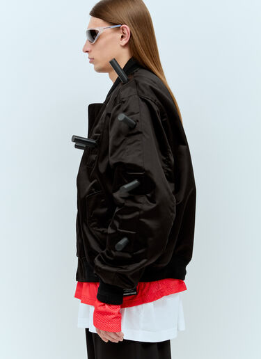 스켈레톤 범퍼 재킷 Walter Van Beirendonck 스켈레톤 범퍼 재킷 블랙 wlt0154004