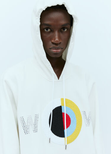 Walter Van Beirendonck WOW Oversized Hooded Sweatshirt White wlt0154011