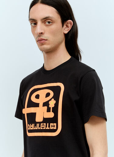 Walter Van Beirendonck 다울리투 티셔츠 블랙 wlt0156010